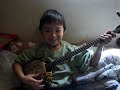 sebi shimabuku 6 años shamisen aha bushi