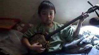 sebi shimabuku 6 años shamisen aha bushi