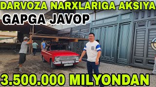 16 IYUL TEMIR DARVOZA NARXLARIGA AKSIYA BOSHLANDI 3 500 000 GA DARVOZALAR BORIB ORNAYDI