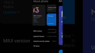 redmi10 mobile update MIUI version 13.0.7.0.RGEINXM stable 397 mb