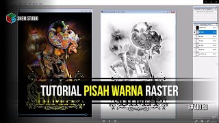 Proses pisah warna gambar separasi || Separation image split color process