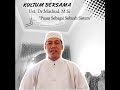 PUASA SEBAGAI SEBUAH SISTEM