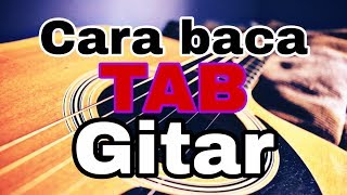 Cara baca tab gitar