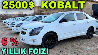 2500$ Kobalt Bulvar Motors Aksiya Elon Qildi 6% Авто Кредит Очилди Кобалт Жентра Тректр Оних Дамас