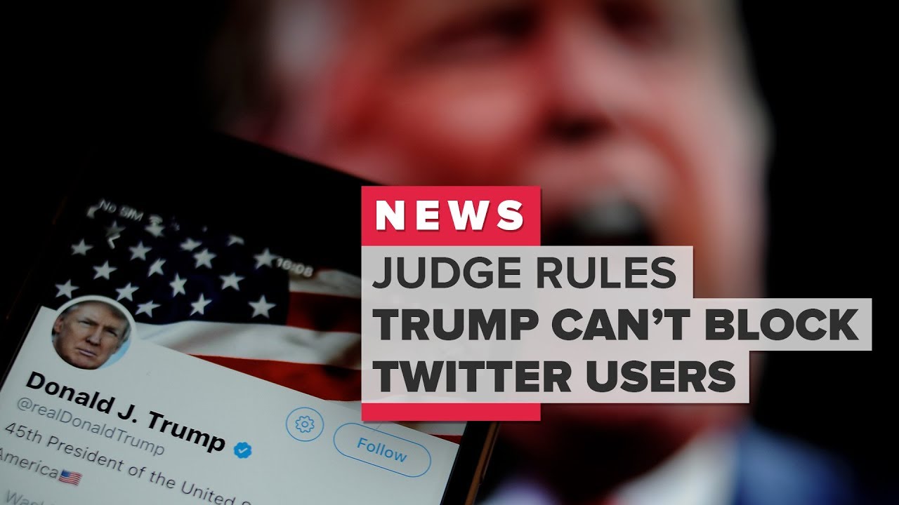 Judge Rules Trump Can't Block Twitter Users (CNET News) - YouTube