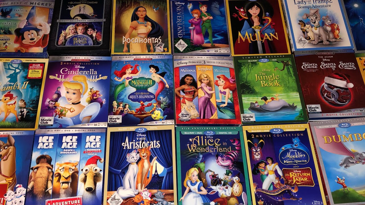 Disney Movie Club Exclusive Movies Collection Overview Blu Ray, DVD ...