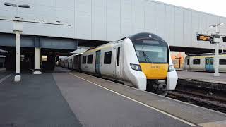 (HD) Thameslink \u0026 Southern Services at Gatwick Airport Class 377 \u0026 700