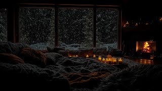 🔴Quiet Winter Night Cabin:🔥 Silent Night and Flickering Fire: Your Path to Restful Sleep