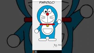 drawing doraemon with python turtle #python #shorts #pmn360