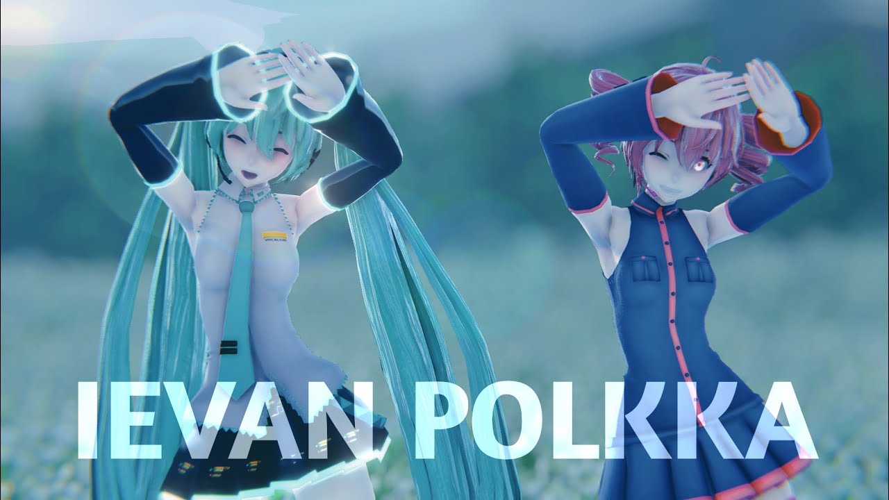 Mmd Miku Teto Ievan Polkka Youtube