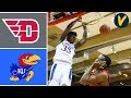 2019 College Basketball Dayton vs #4 Kansas Highlights