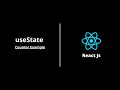 useState with Counter Example | React Js