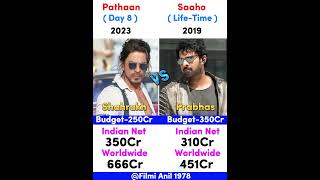 Pathaan VS Saaho Movie Comparison #shorts #sharukhkhan #prabhas #bollywood #ytshorts