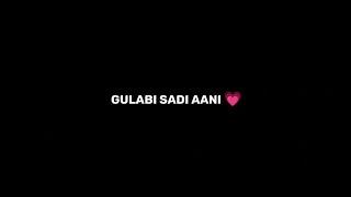 Gulabi Sadi ||Sanju Rathod _New Song🥀New hindi black screen status❤Trending song_no copyright status