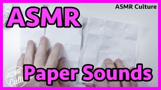 ASMR Soothing Paper Sounds: Crumpling, Folding, Cutting, Counting | Binaural Stereo ASMR | Relaxing