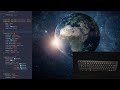 ASMR Programming - Rotating Earth - No Talking