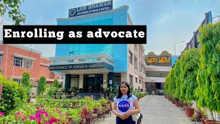 Bar Council of Punjab \u0026 Haryana| Enrolling as advocate 🥰|