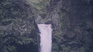 陣馬の滝　富士宮 猪之頭湧水群　風景 音  　　Inokashira Fujinomiya city     Jinba Waterfall