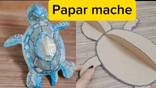 paper mache // turtle paper mache // school project