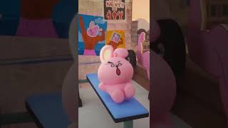 cooky daily routine🐰🐰🐰 #shorts #short #shortsvideo #fyp #jk #bts #cooky #bt21 #viral