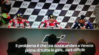 Rossi e Lorenzo, che siparietto: \