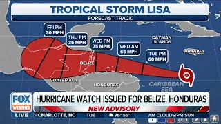Hurricane Watch For Belize, Honduras