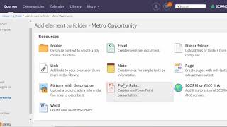 Adding folders to itslearning