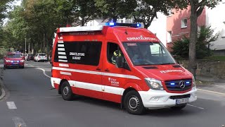 [Quietschende Reifen!] Einsatzfahrten von Feuerwehr und Polizei Bochum zu einem Brand 3