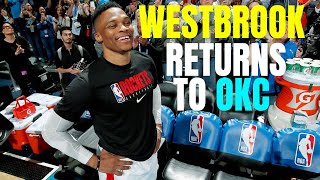 Russell Westbrook Cheered and Honored In OKC Return, MVP Chants Heard!
