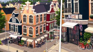 Tattoo Parlour, Pottery Studio & Shop with Apartment | The Sims 4 Businesses & Hobbies Speed Build