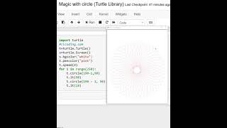 Flowers in Python Turtle Library