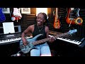 a 13 year old delivered an impressive performance of “buga” on the bass guitar