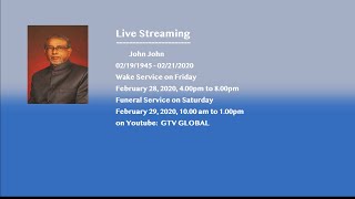 Funeral Service for Mr. John John
