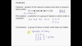 Permutations and Combinations