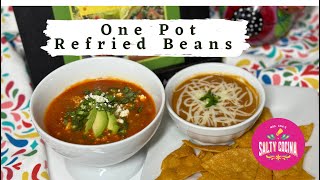 One Pot Refried Beans - One Recipe for Many Uses