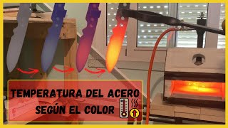 Temperatura del acero según su color