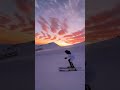 la dernière piste de la journée 🤤 ski sunset