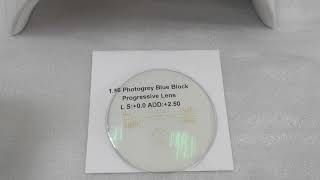 cr39 1.56 progressive blue block foto photochromic lens