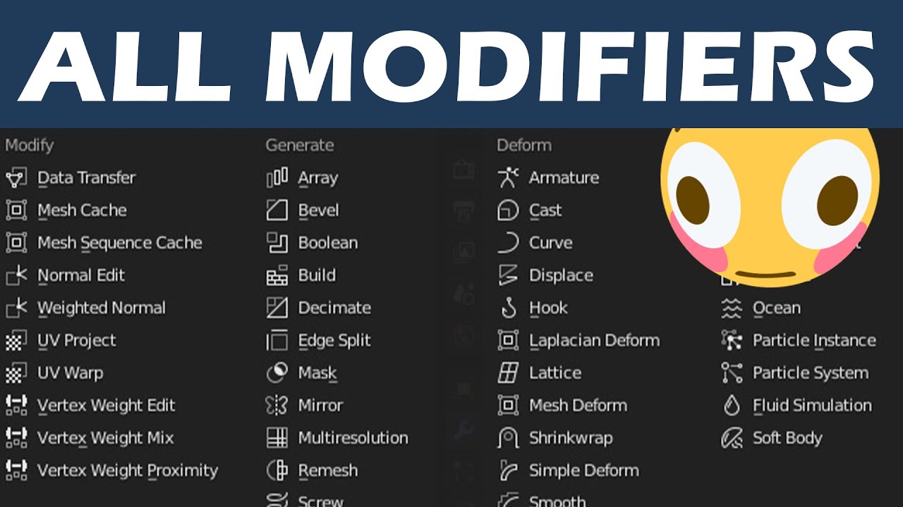 All 54 Blender Modifiers Explained Riset