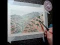 watercolor demo 365 grand canyon finale atmospheric perspective