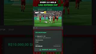 Alavancagem de Banca Liga Express Cup Over 2.5 Gols Futebol Virtual