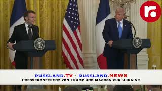 Teil 1   Pressekonferenz von Trump und Macron zum Ukrainekrieg