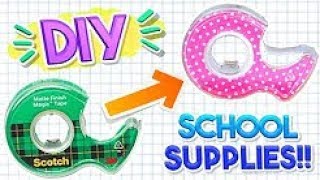 DIY School Supplies! Easy Back To School DIY Projects