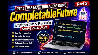 Real-Time Employee Salary Processing with CompletableFuture | Java Interview Question MultiThreading