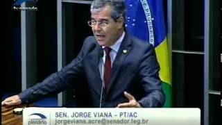 Senador Jorge Viana (PT-AC) defende mudanças no regimento interno do Senado Federal