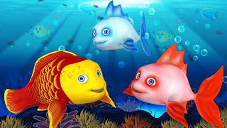 Three Fishes Bengali Story - তিনটি মাছ বাংলা গল্প 3D Animated Bangla Cartoon Moral Stories for Kids