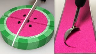 Very Satisfying and Relaxing Compilation 109 Kinetic Sand ASMR