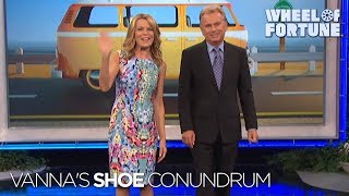 Vanna's Shoe Conundrum | Wheel of Fortune