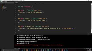 Node JS Tutorial for Beginners #24 Express Route Params