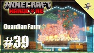 Making a Guardian Farm in Hardcore Minecraft | Ocean Monument pt. 2 | Hardcore Minecraft ep. 39